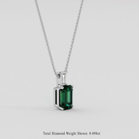 1.58 Ct. Tsavorite Garnet Pendant, Platinum 950 2