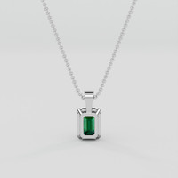 1.58 Ct. Tsavorite Garnet Pendant, 10K White Gold 4