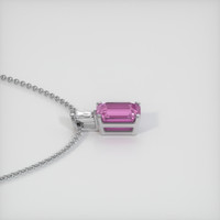 0.69 Ct. Sapphire Pendant, 14K White Gold 3