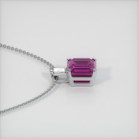 1.14 Ct. Sapphire Pendant, 14K White Gold 3