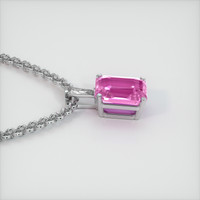 5.04 Ct. Sapphire Pendant, 14K White Gold 3