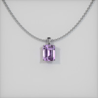 1.66 Ct. Sapphire Pendant, 14K White Gold 1
