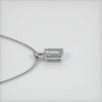 1.17 Ct. Sapphire Pendant, 14K White Gold 3