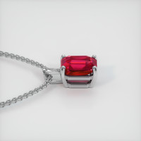 2.00 Ct. Ruby Pendant, 18K White Gold 3