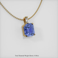 2.08 Ct. Sapphire Pendant, 14K Yellow Gold 2