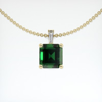 1.33 Ct. Gemstone Pendant, 14K Yellow Gold 1