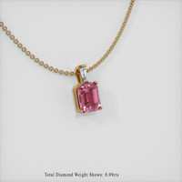 2.08 Ct. Sapphire Pendant, 14K Yellow Gold 2