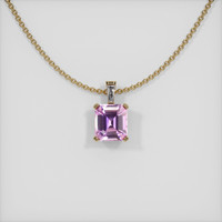 1.31 Ct. Sapphire Pendant, 14K Yellow Gold 1