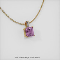1.31 Ct. Sapphire Pendant, 14K Yellow Gold 2