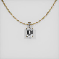 1.17 Ct. Sapphire Pendant, 14K Yellow Gold 1