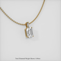 1.17 Ct. Sapphire Pendant, 14K Yellow Gold 2