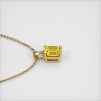 1.41 Ct. Sapphire Pendant, 14K Yellow Gold 3