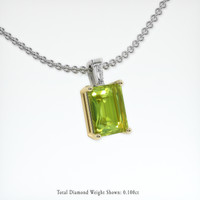 2.28 Ct. Gemstone Pendant, 14K Yellow & White 2