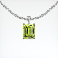 2.28 Ct. Gemstone Pendant, 18K Yellow & White 1