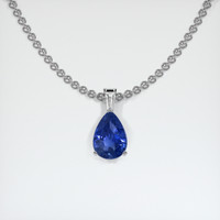 1.65 Ct. Sapphire Pendant, Platinum 950 1