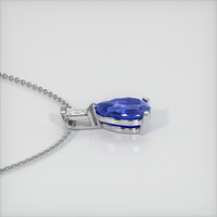 0.58 Ct. Sapphire Pendant, 14K White Gold 3