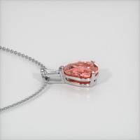 0.83 Ct. Padparadscha Sapphire Pendant, 14K White Gold 3