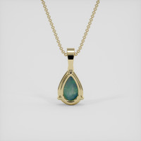 1.42 Ct. Multi Color Opal Pendant, 14K Yellow Gold 4