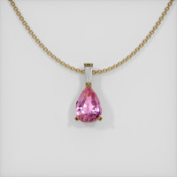 0.78 Ct. Sapphire Pendant, 14K Yellow Gold 1
