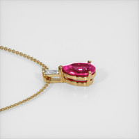 1.25 Ct. Sapphire Pendant, 14K Yellow Gold 3