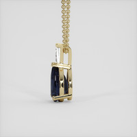 1.09 Ct. Blue Sapphire Pendant, 14K Yellow Gold 3