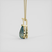 1.42 Ct. Multi Color Opal Pendant, 18K Yellow Gold 3