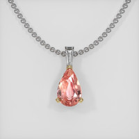 0.83 Ct. Sapphire Pendant, 18K Yellow & White 1