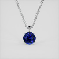 5.16 Ct. Blue Sapphire Pendant, Platinum 950 1