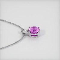 0.72 Ct. Sapphire Pendant, 14K White Gold 3