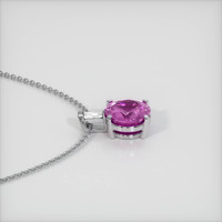 1.09 Ct. Sapphire Pendant, 14K White Gold 3