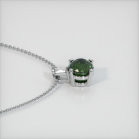 0.60 Ct. Green Sapphire Pendant, 14K White Gold 3