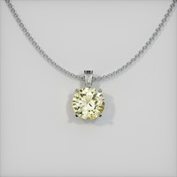 0.87 Ct. Sapphire Pendant, 14K White Gold 1