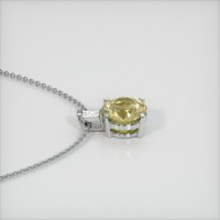 0.87 Ct. Sapphire Pendant, 14K White Gold 3