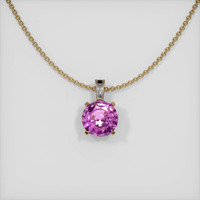 1.09 Ct. Sapphire Pendant, 14K Yellow Gold 1