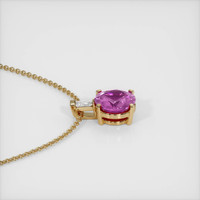 1.09 Ct. Sapphire Pendant, 14K Yellow Gold 3