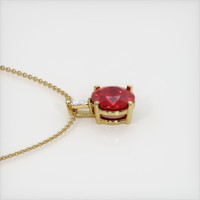 1.57 Ct. Ruby Pendant, 14K Yellow Gold 3