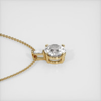 1.50 Ct. Sapphire Pendant, 14K Yellow Gold 3