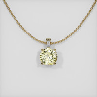 0.87 Ct. Sapphire Pendant, 14K Yellow Gold 1