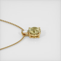 0.87 Ct. Sapphire Pendant, 14K Yellow Gold 3