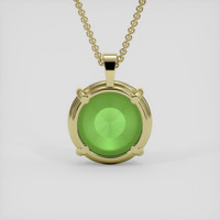 34.79 Ct. Green Jade Pendant, 18K Yellow Gold 4
