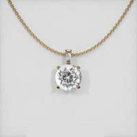 1.50 Ct. Sapphire Pendant, 18K Yellow Gold 1