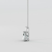 2.03 Ct. Greenish Blue Aquamarine Pendant, Silver 3