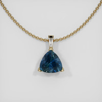 1.69 Ct. Sapphire Pendant, 14K Yellow Gold 1