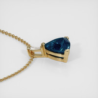 1.69 Ct. Sapphire Pendant, 14K Yellow Gold 3
