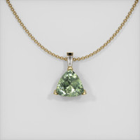 1.34 Ct. Sapphire Pendant, 14K Yellow Gold 1