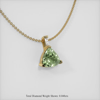 1.34 Ct. Sapphire Pendant, 14K Yellow Gold 2