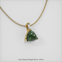 1.33 Ct. Sapphire Pendant, 14K Yellow Gold 2