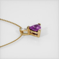 0.52 Ct. Sapphire Pendant, 14K Yellow Gold 3