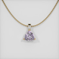 0.98 Ct. Sapphire Pendant, 14K Yellow Gold 1