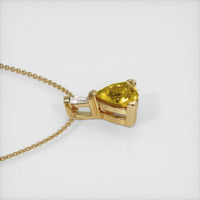 0.79 Ct. Sapphire Pendant, 14K Yellow Gold 3